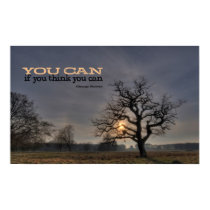 You Can Motivational Poster Print