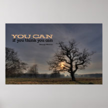 You Can Motivational Poster Print