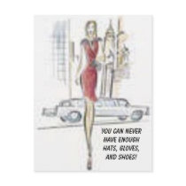 You can Never have enough hats,... postcards by Toneemarie You can Never have enough hats,... postcards