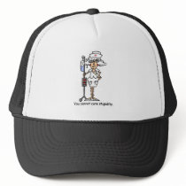 You can not cure stupidity! trucker hat