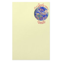 "You can Shake the World" Gandhi Quote Customized Stationery
