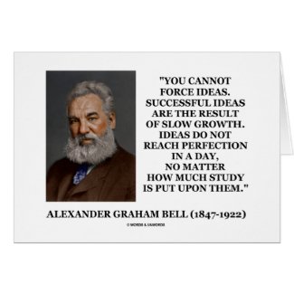 You Cannot Force Ideas Are Result Of Slow Growth card