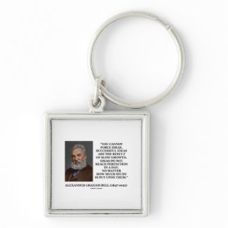 You Cannot Force Ideas Are Result Of Slow Growth keychain