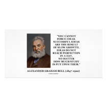 You Cannot Force Ideas Are Result Of Slow Growth Custom Photo Card