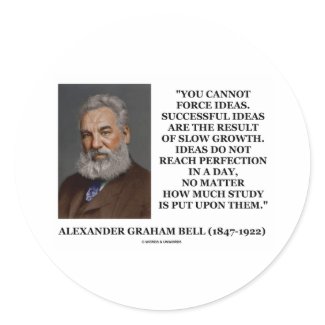 You Cannot Force Ideas Are Result Of Slow Growth sticker