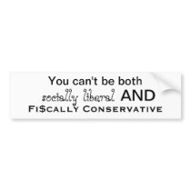You can't be both bumper stickers