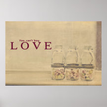 You can't buy love poster