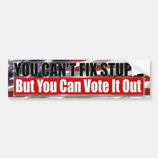 You Can T Fix Stupid Sticker Zazzle