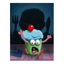 You Can't Hide From The Muffin Man Postcard