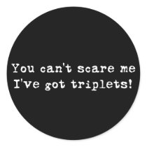 You can't scare me triplets stickers by Scrappintwins You can't scare me triplets stickers