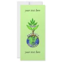 You Choose Background Color Recycle Rack Card