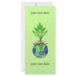 You Choose Background Color Recycle Rack Card rack cards