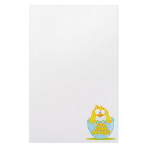 you crack me up funny cracked chick bird personalized stationery