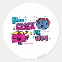 You Crack Me Up! Round Sticker