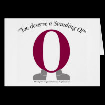 You Deserve a Standing O Thank You & Congrats Card cards