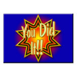You Did It!  ACEO Trading Card Business Card Templates