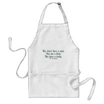 You don't have a soul, you are a soul aprons