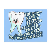 You Dont Have To Floss Postcards