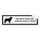 You don't know hair, until you know a Newf Bumper Stickers