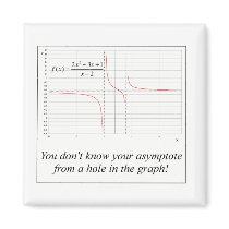 You don't know your asymptote... refrigerator magnets