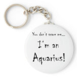 You don't scare me...Aquarius Key Chain