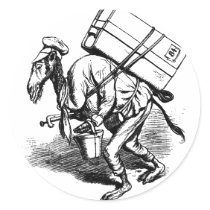 You Don't Travel Light - Camel Carrying Heavy Bags Sticker