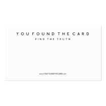 You Found The Card business cards by alpha88 You Found The Card business cards