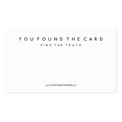 You Found The Card Profile card by alpha88