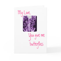 You give me butterflies cards