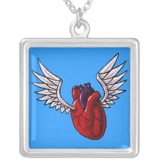 You give my heart wings necklace