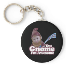 you Gnome I am Awesome Keychain