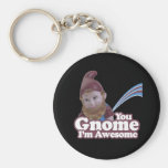 you Gnome I am Awesome Keychain