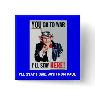 you_go, I'LL STAY HOME WITH RON PAUL Button by Old_Yeller