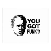 You got punk'd Faded.png Post Cards