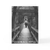 You guided me across. cards