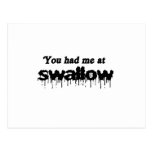 You had me at swallow postcards
