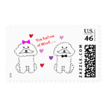 You Had Me At Woof Bichon Frise Postage