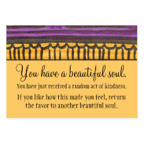 You Have A Beautiful Soul Business Card Template