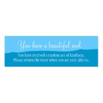 You Have A Beautiful Soul Business Card Templates