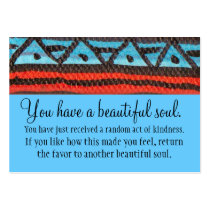 You Have A Beautiful Soul Business Card Templates