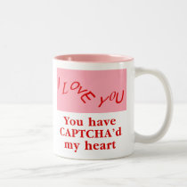 You Have Captcha'd My Heart mugs