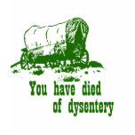 You have died of dysentery Oregon Trail T Shirt