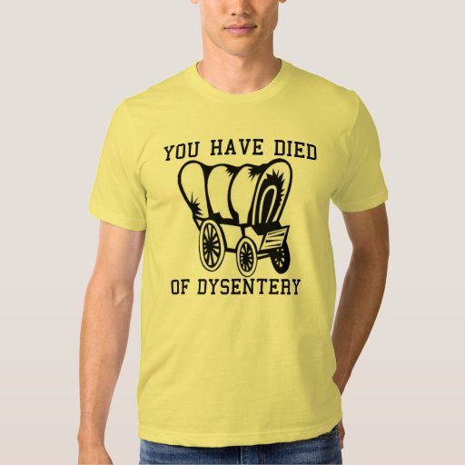 you have died of dysentery shirt