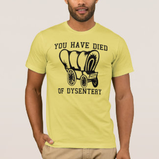 you have died of dysentery shirt