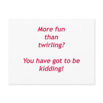 You have got to be kidding postcard