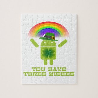 You Have Three Wishes (Android Bugdroid Rainbow) Puzzles
