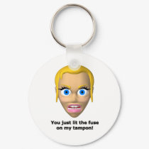 You just lit the fuse on my tampon keychains by aredshoe You just lit the fuse on my tampon keychains
