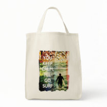 You Keep Calm, I'll Go Surf Canvas Bag