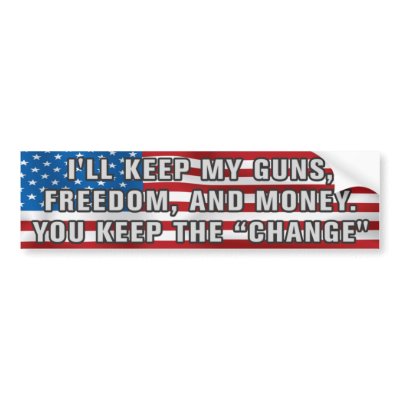 You Keep The Change Bumper Sticker by politstickers