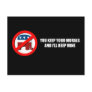 You keep your morals and I'll keep mine Postcard